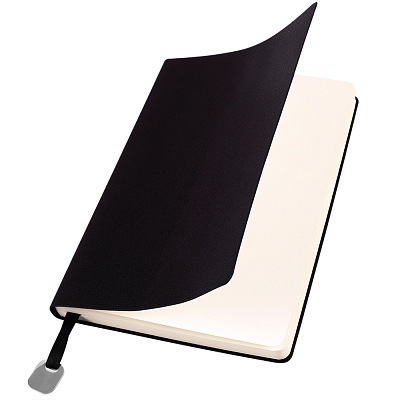 Ежедневник A5 недатированный Farfalla в мягком переплёте, черный (Чёрный)