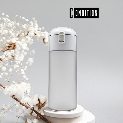 Бутылка для воды AqualityMate (белый) (Белый)