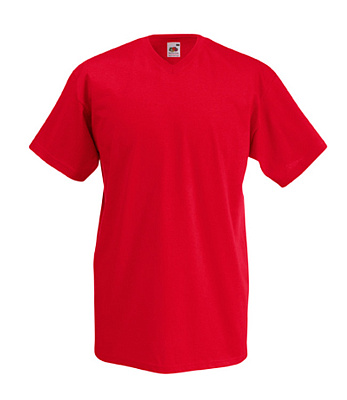 Футболка FOTL Valueweight V-Neck (Красный)