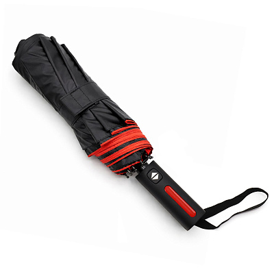 Автоматический противоштормовой складной зонт Sherp  (Красный)