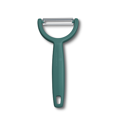 Овощечистка VICTORINOX YPSO, серрейторное лезвие из нержавеющей стали, зеленая (Зеленый)