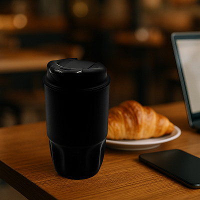 Термостакан Groove (черный)