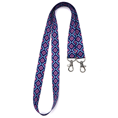 Ланъярд полноцветный Эл с двумя карабинами, 20 мм (Мультиколор.) Ланъярд полноцветный Эл с двумя карабинами, 20 мм (Мультиколор.)