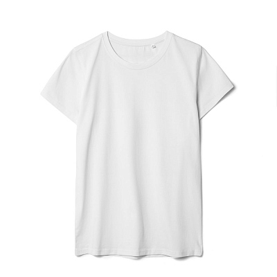 Футболка женская T-bolka Stretch Lady, белая (холодный оттенок) (Белый)