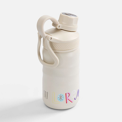 Термобутылка Fujisan 2.0, белая (молочная)