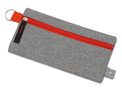 Пенал Holder из переработанного полиэстера RPET (Серый/красный)
