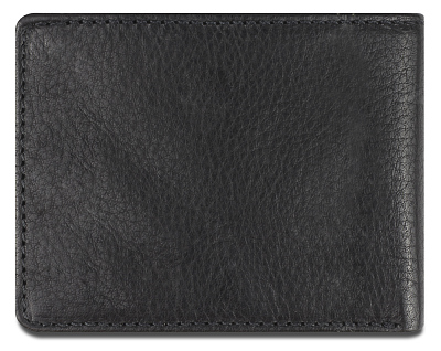 Бумажник Mano "Don Montez", натуральная кожа в черном цвете, 11 х 8,4 см