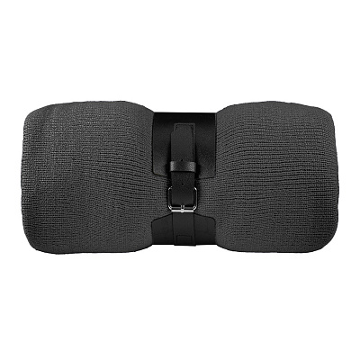 Плед  "Belt"; серый; 130 х 180 см; 100% акрил, с поясом (Серый)