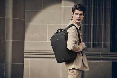 Рюкзак WENGER MX Light 16”, серый, 100% полиэстер, 31х20х44 см, 21 л