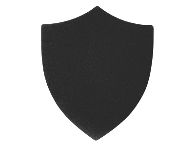 Патч Щит, nubuk (Чёрный)