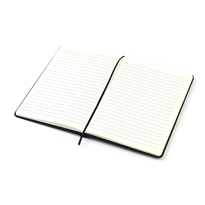 Блокнот A5 Monte в твёрдом переплёте, черный