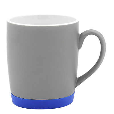 Кружка Make Me To Go, серая/синяя (Серый/синий)