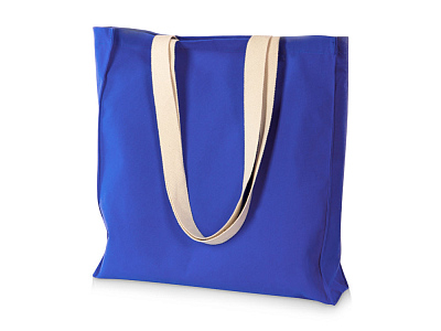 Сумка Donny из  хлопка 250г/м2 с донной складкой и парусиновыми ручками (Синий)