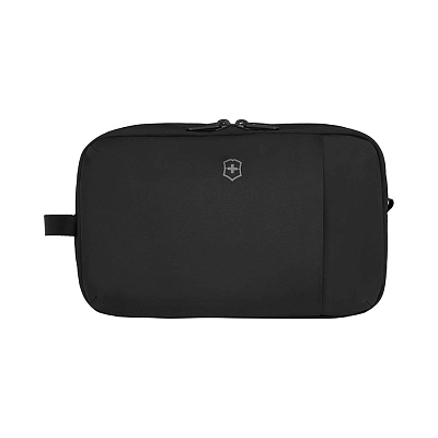 Несессер VICTORINOX Travel Essentials Toiletry Bag, чёрный, полиэстер, 27x14x16 см (Черный)