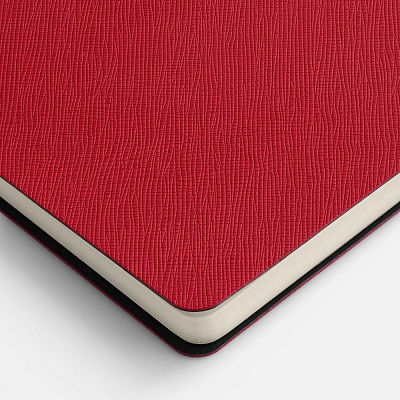 Ежедневник Lungo, недатированный, красный