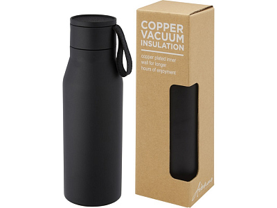 Термобутылка Ljungan с медной вакуумной изоляцией (Чёрный)