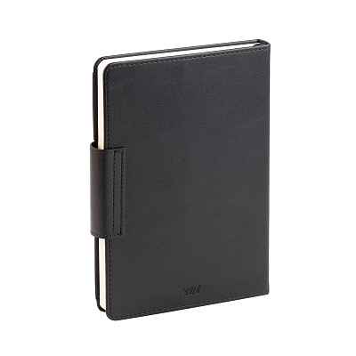 Ежедневник недатированный "Сицилия", формат А5, черный, черный