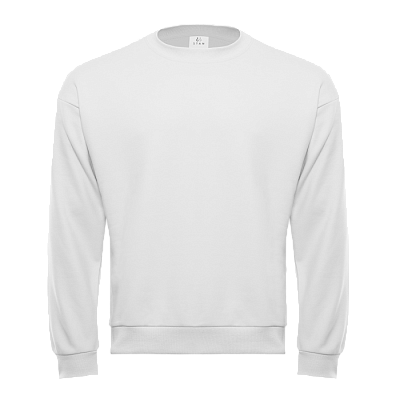 Свитшот унисекс STAN футер без начёса, 350, 96 (Белый)