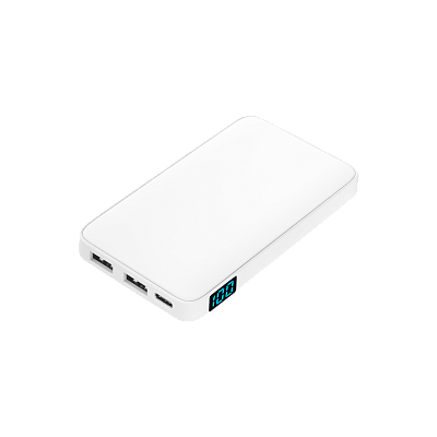 Внешний аккумулятор с подсветкой Анкор (Ancor) 5000 mAh  (Белый)