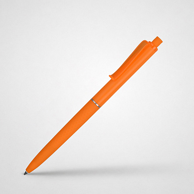 Ручка пластиковая soft-touch шариковая Plane (Оранжевый)