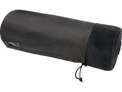 Плед Lily из вторичного ПЭТ (Чёрный)