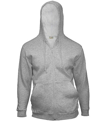 Толстовка на молнии с капюшоном REDFORT 280 (Серый меланж)