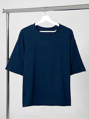 Футболка оверсайз Vozduh 2.0, темно-синяя (Тёмно-синий)