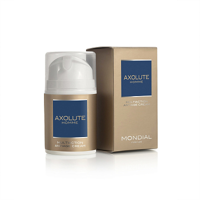 Многофункциональный антивозрастной крем для лица MONDIAL AXOLUTE HOMME MULTIACTION ANTIAGE CREAM 50 мл