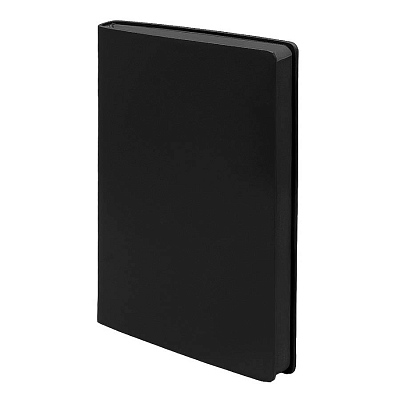 Бизнес-блокнот LADY, формат А5, черный, блок в клетку (Чёрный)