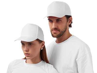 Бейсболка Poly (Белый)