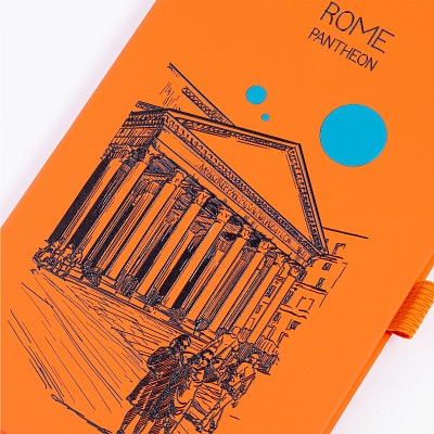 Блокнот "Парма_Pantheon Roma", формат А5, оранжевый