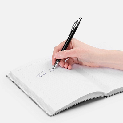 Ручка шариковая Undertone Metallic, черная