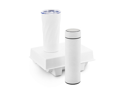 Подарочный набор FAMILY с термосом и термокружкой (Белый)