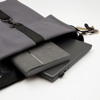 Шоппер Superbag Companion (серый с черным)