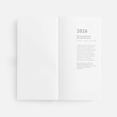 Еженедельник Baza, датированный, серый