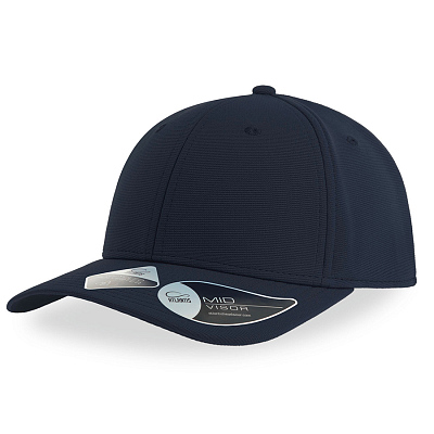 Бейсболка SAND 230 из переработанного полиэстера, 6 клиньев, застежка на липучке (Тёмно-синий)