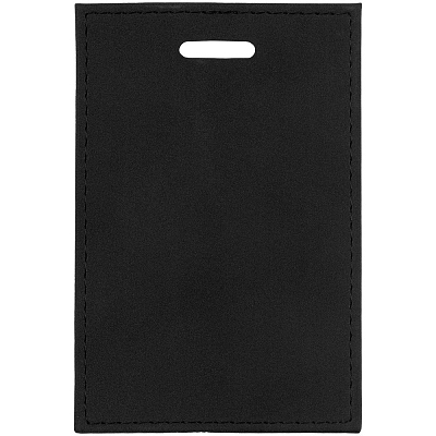 Чехол для пропуска Nubuk, черный (Чёрный)