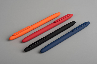 Ручка шариковая "Vega", покрытие soft touch, оранжевый