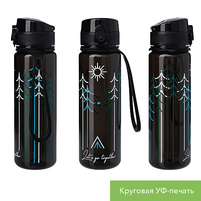 Бутылка для воды Комо (Como), черная