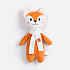 Мягкая игрушка Beastie Toys, лисенок с белым шарфом - Фото 9