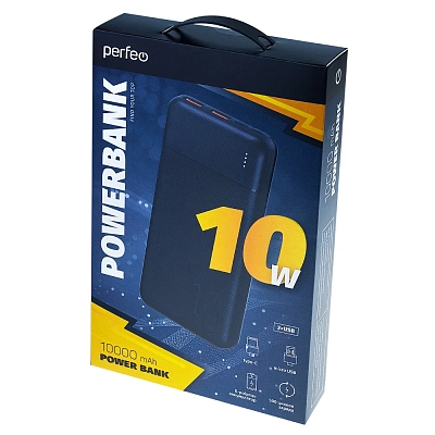 ПЗУ Perfeo Powerbank 10000, белый