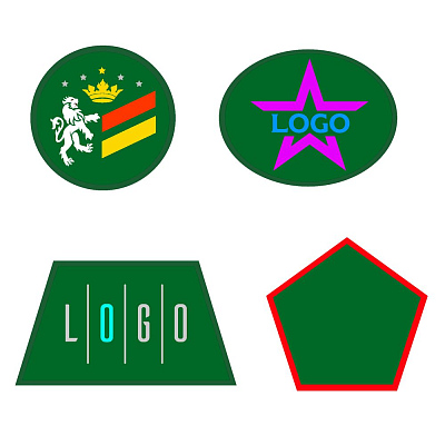 Шеврон из габардина Gabo L  (Зеленый)