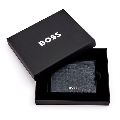 Картхолдер Hugo Boss - Classic Grained (Темно-синий)
