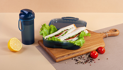 Контейнер "Eatme" 980 мл, синий