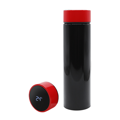 Термос Reactor duo black с датчиком температуры (черный с красным) (Черный с красным)