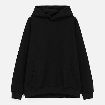 Худи унисекс оверсайз Daylero, белое (Чёрный)