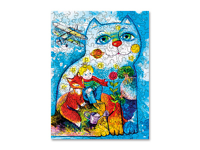 Деревянный пазл Сказочный принц, 180 деталей