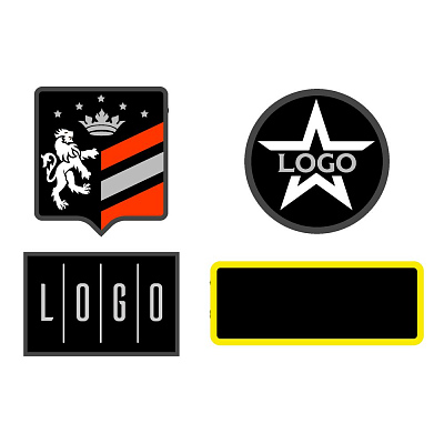 Шеврон из габардина Gabo M, черный (Чёрный)