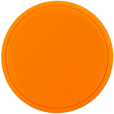 Лейбл из ПВХ Dzeta Round, L оранжевый неон (Оранжевый)