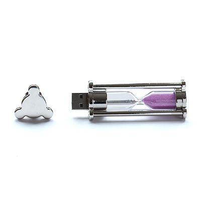 Стекло 10 Песочные часы, белый, 4Гб